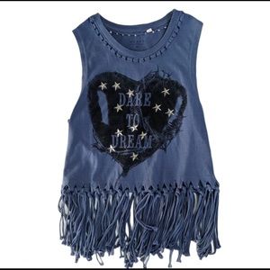 Guess Dare To Dream fringe tank